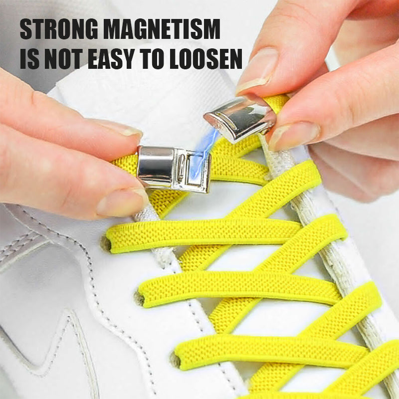 Magnetic shoelace metal buckle