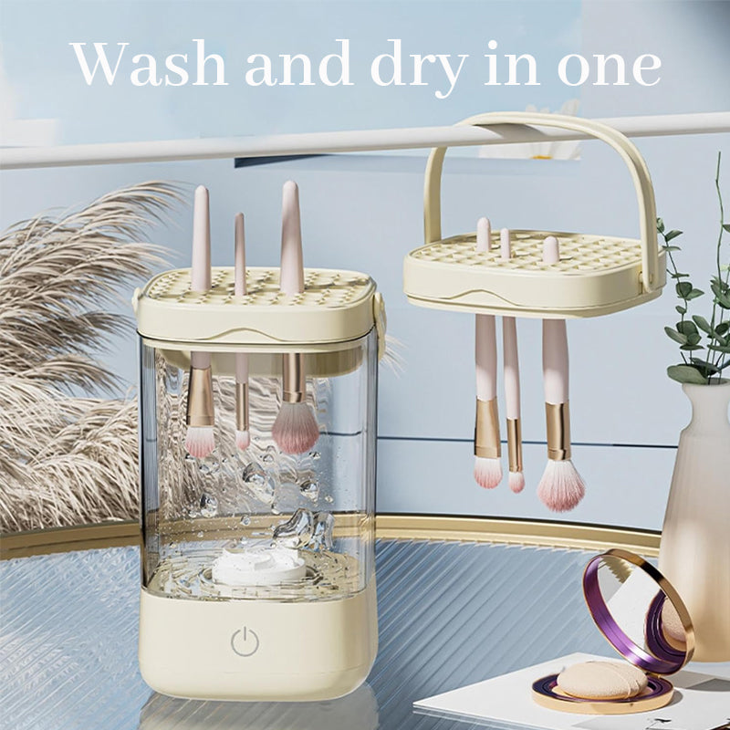Electric makeup tool cleaner