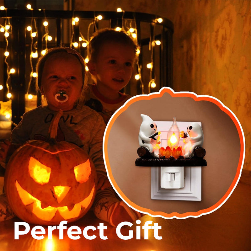 Cute Ghost Pumpkin Night Light