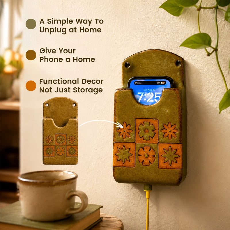 Wall-Mounted Phone Pocket