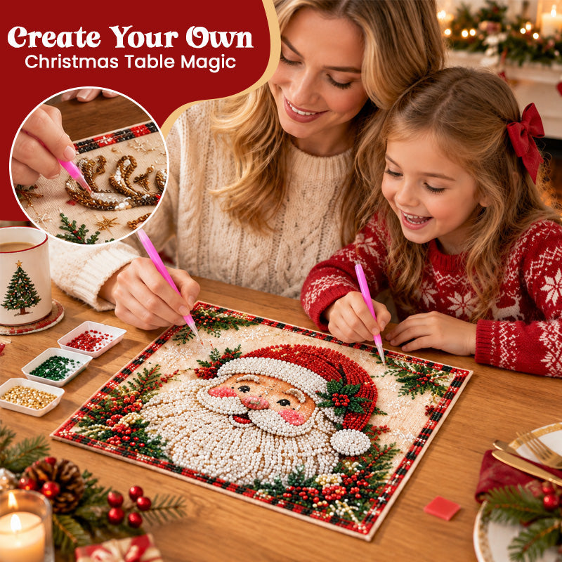 DIY Christmas Diamond Painting Placemats