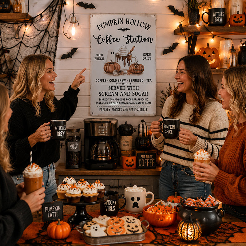 Pumpkin Hollow Coffee Station Sign