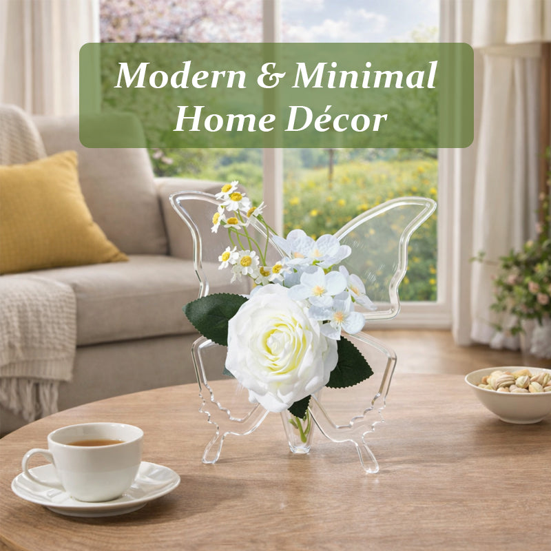 Butterfly Acrylic Vase