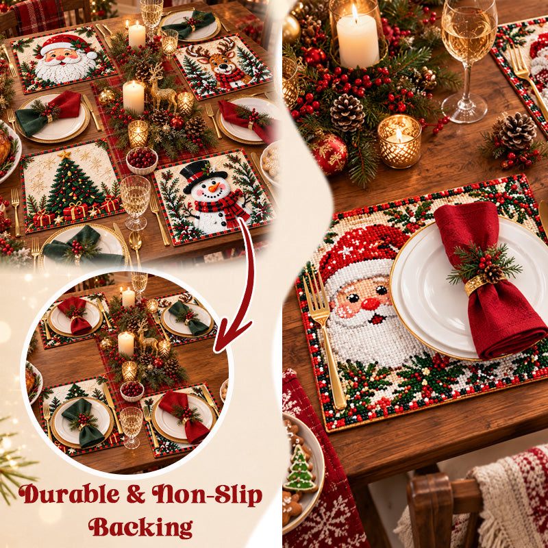 DIY Christmas Diamond Painting Placemats