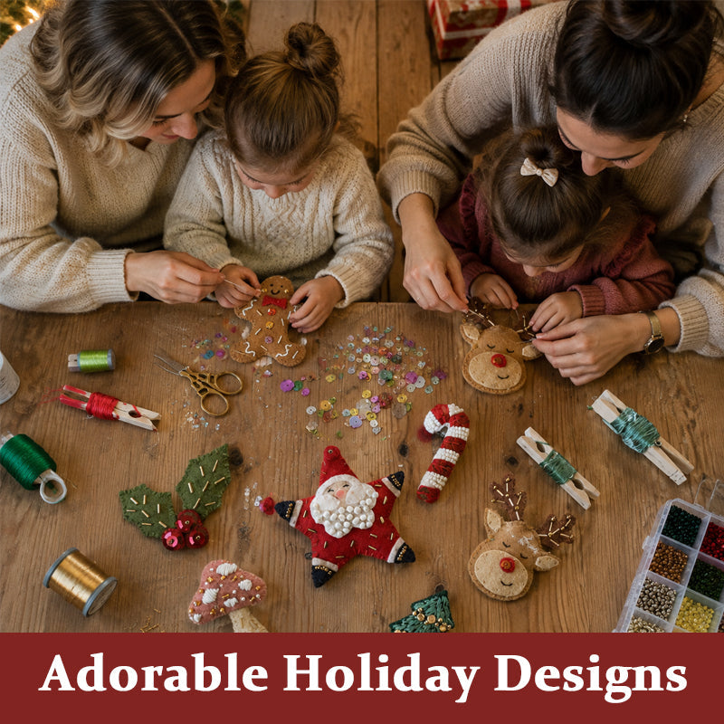 Handmade Christmas Brooch Pins DIY Kit