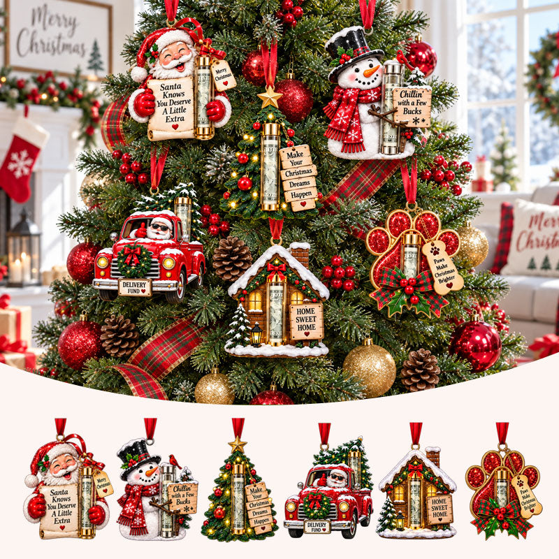 Christmas Cash Gift Ornament