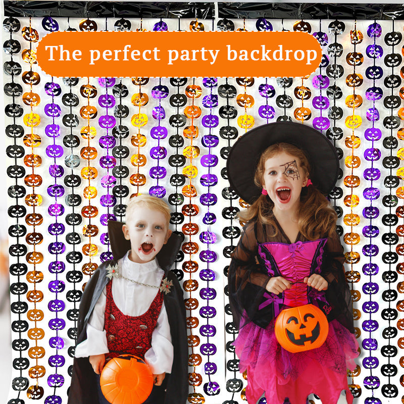 Halloween Wreath Curtains