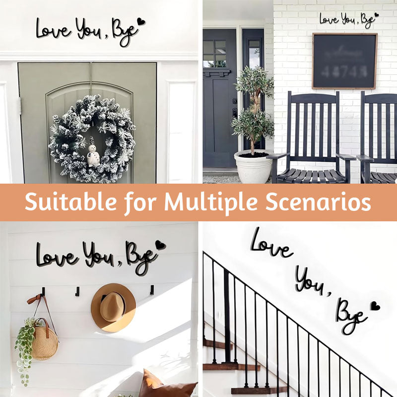 “Love You, Bye” Wall Decal