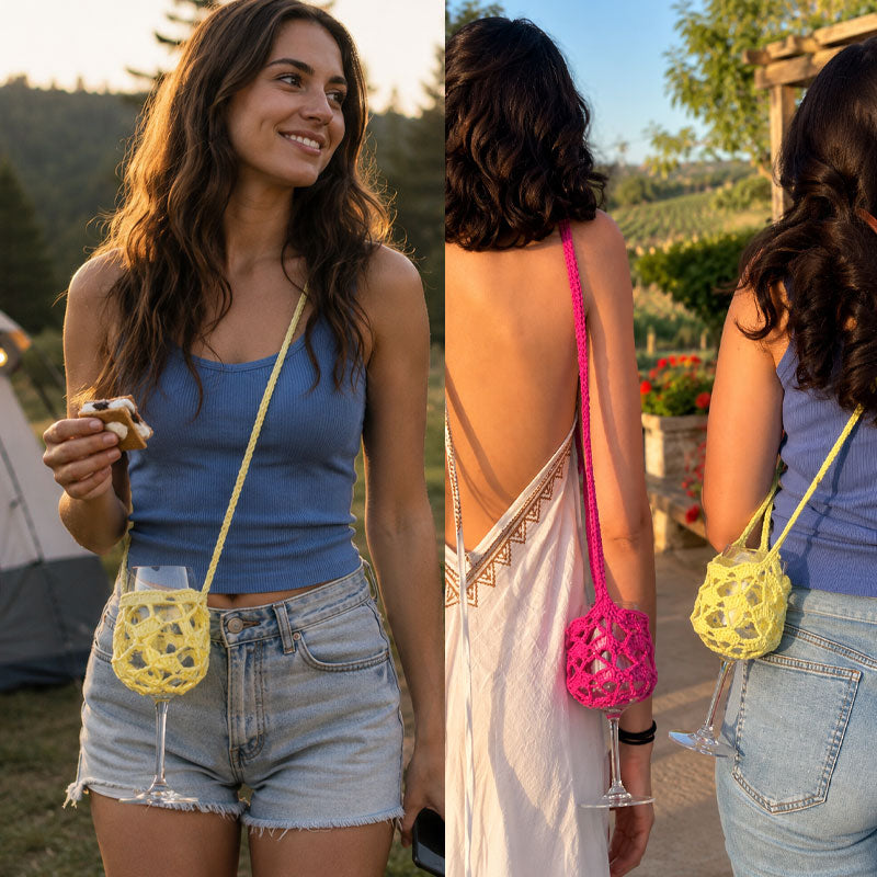 Wine Glass Carrier Necklace