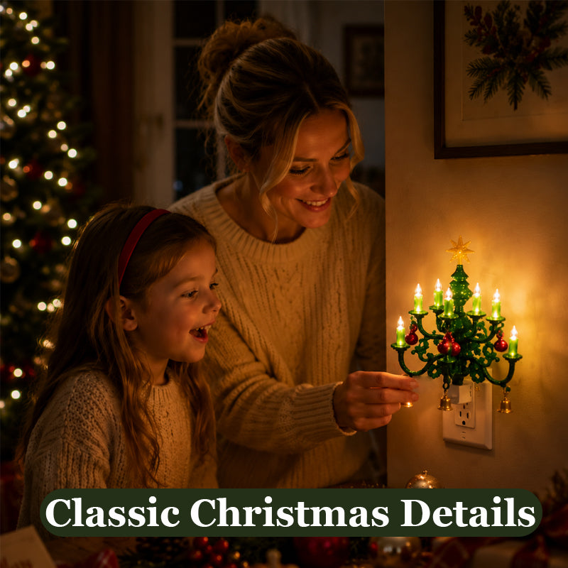 Vintage Christmas Tree Plug-In Night Light