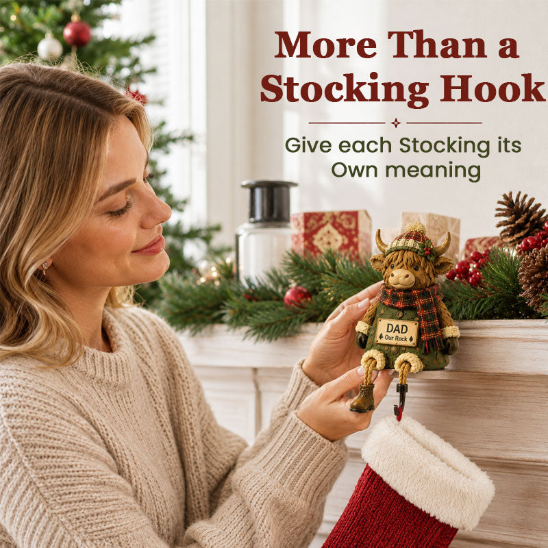 Family Christmas Stocking Holder Shelf Sitters