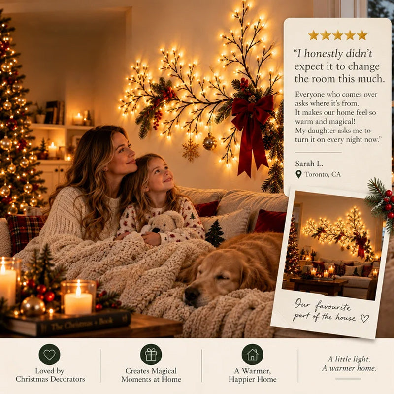 Flexible Lighted Branch Wall Decor