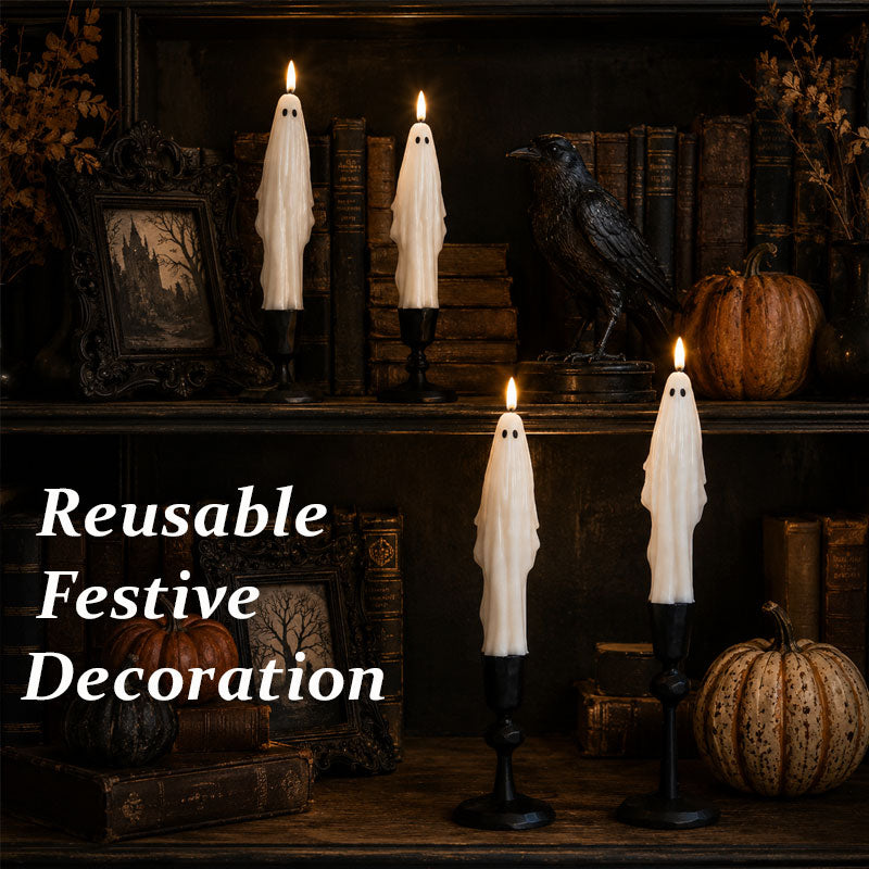 Ghost Flame Halloween Candles