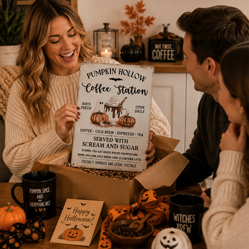 Pumpkin Hollow Coffee Station Sign