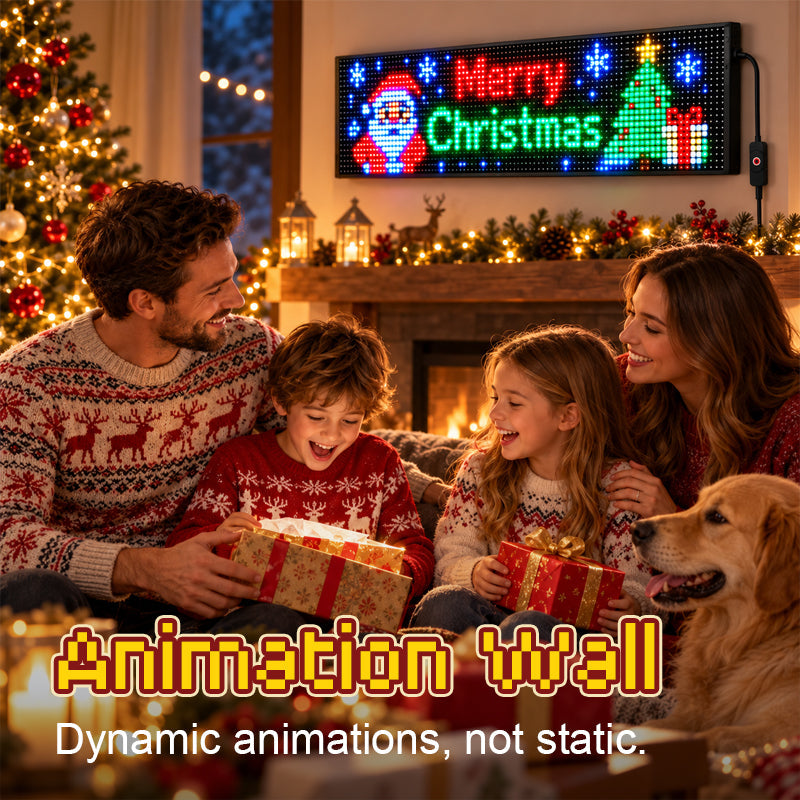 Animated Christmas LED Car Display