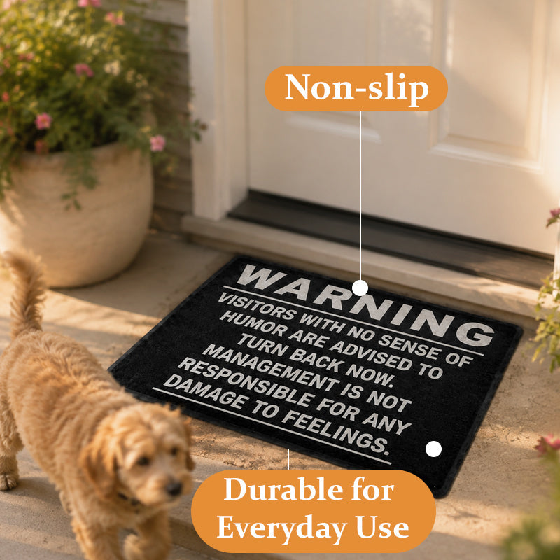 Warning Humor Doormat