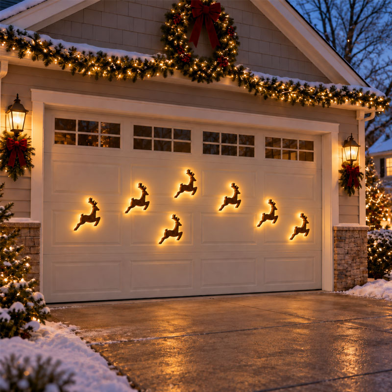 Christmas Glow Wall Silhouette Lights