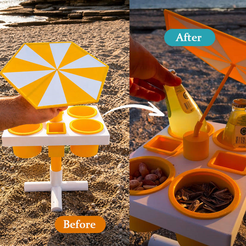 Beach Buddy Snack & Drink Table