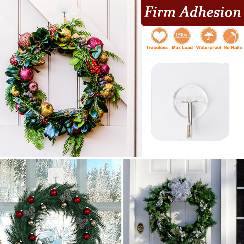 Invisible wreath hook