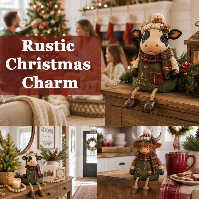 Christmas Farm Friends Shelf Sitters