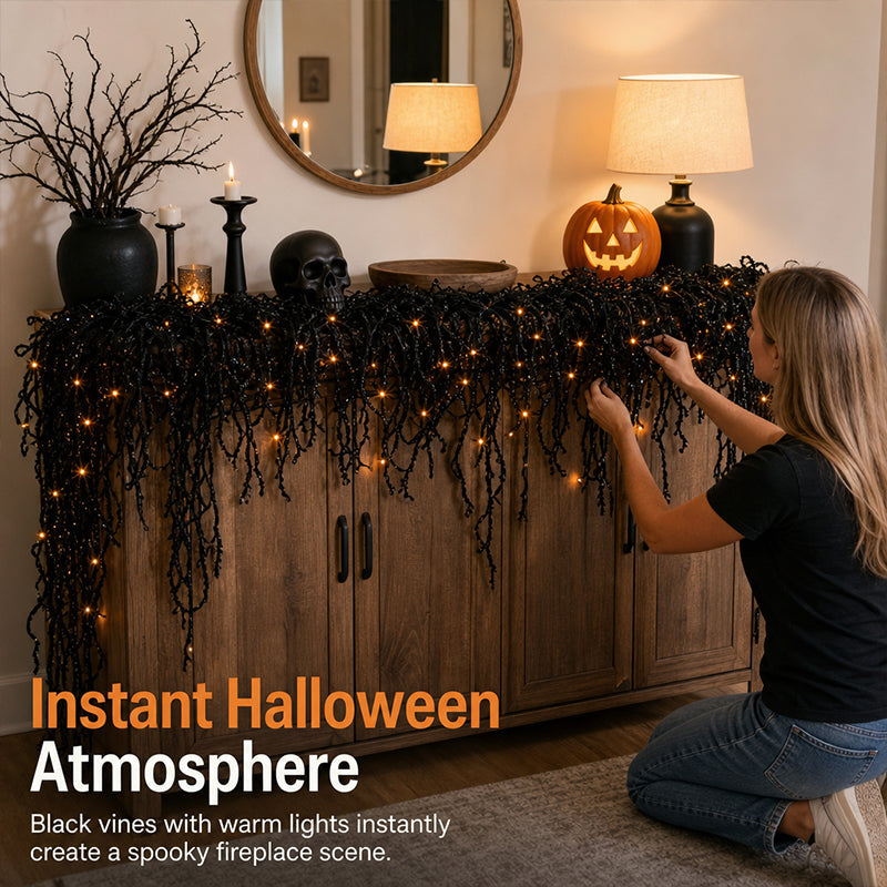 Halloween Lighted Creepy Vine Garland