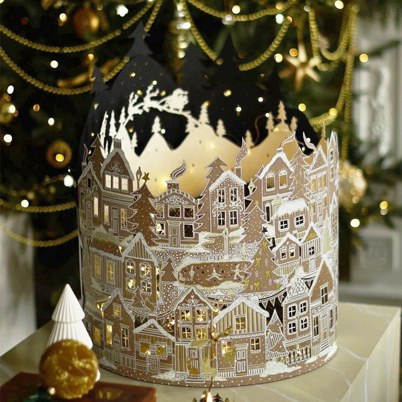 Winter town decorative lights