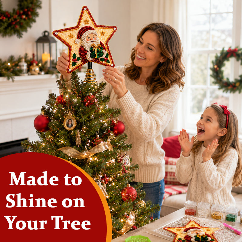 DIY Diamond Painting Christmas Tree Topper