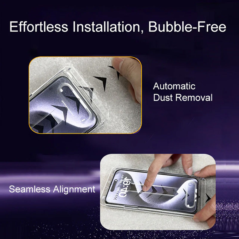 Silk screen automatic dust-free tempered film