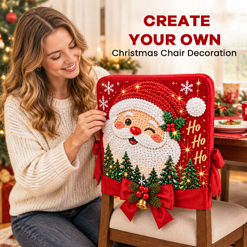 DIY Christmas Diamond Painting Chair Covers