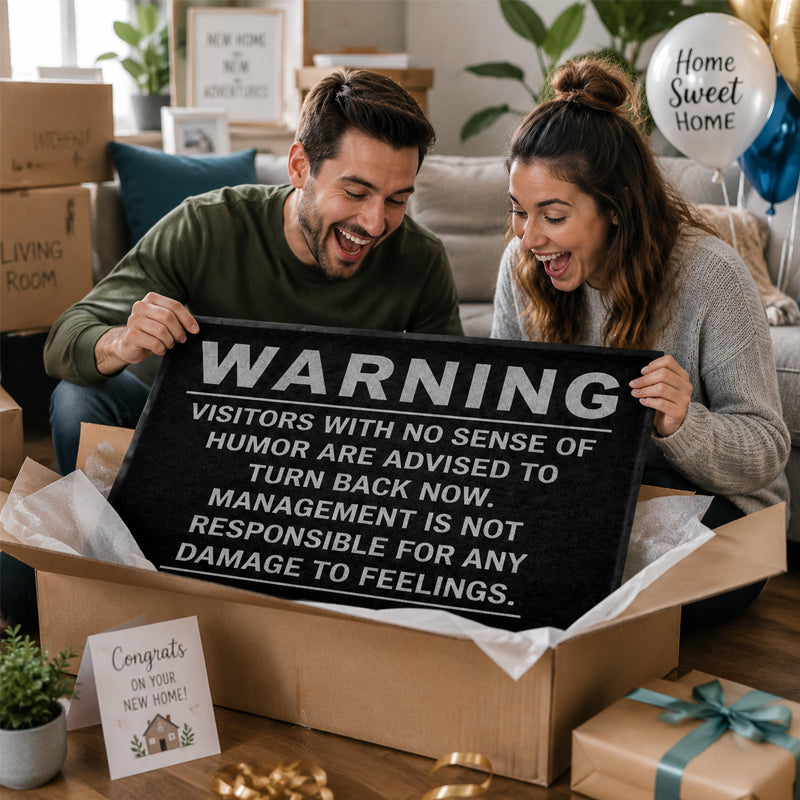 Warning Humor Doormat