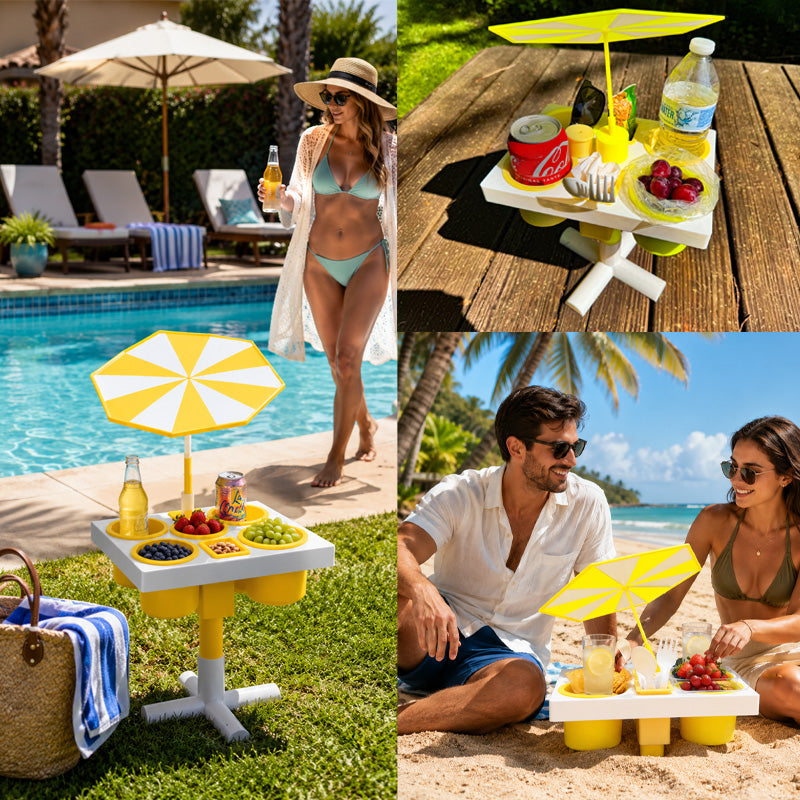 Beach Buddy Snack & Drink Table
