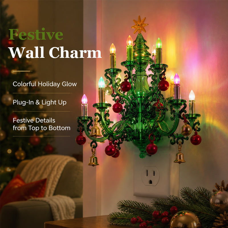 Vintage Christmas Tree Plug-In Night Light
