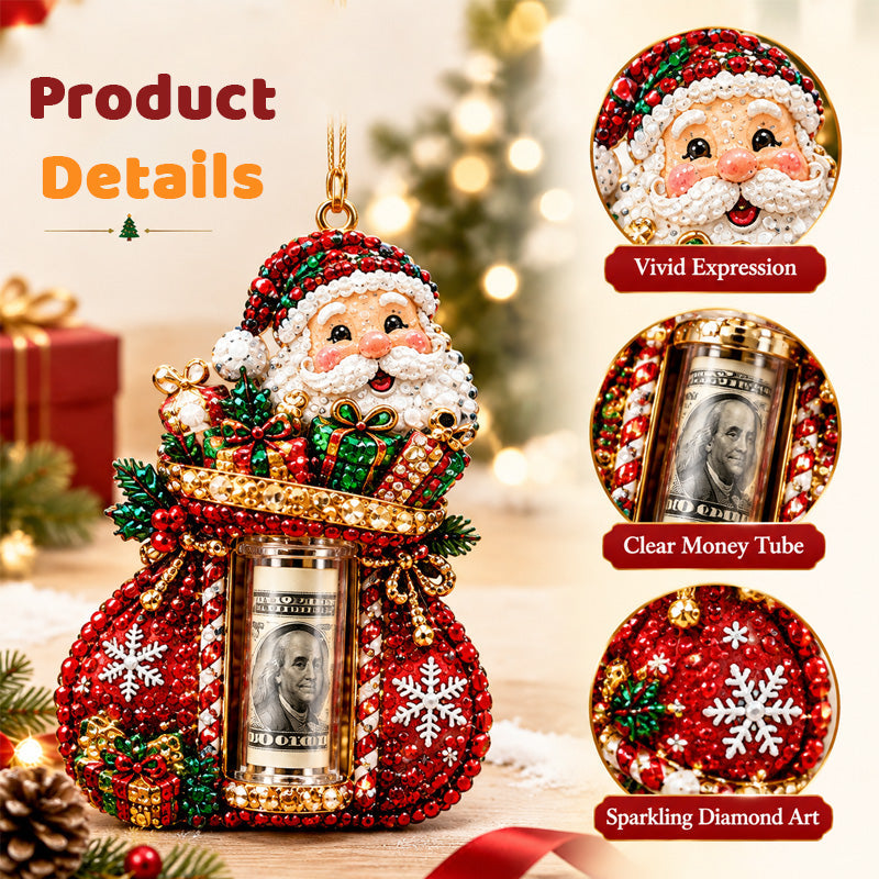 DIY Diamond Painting Christmas Money Holder Ornament