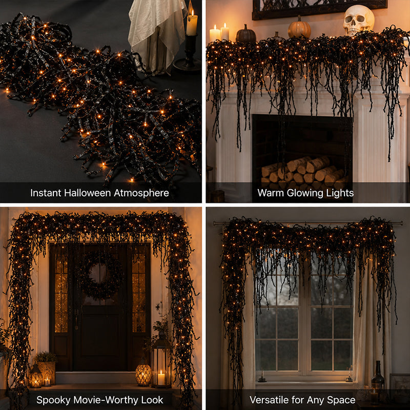 Halloween Lighted Creepy Vine Garland