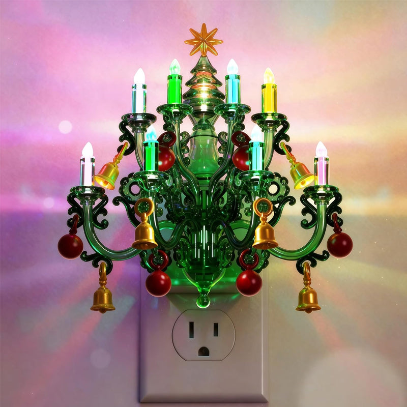 Vintage Christmas Tree Plug-In Night Light