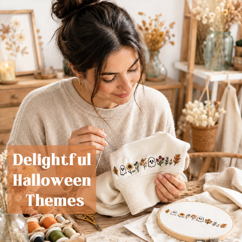 Halloween Embroidery Pattern Set