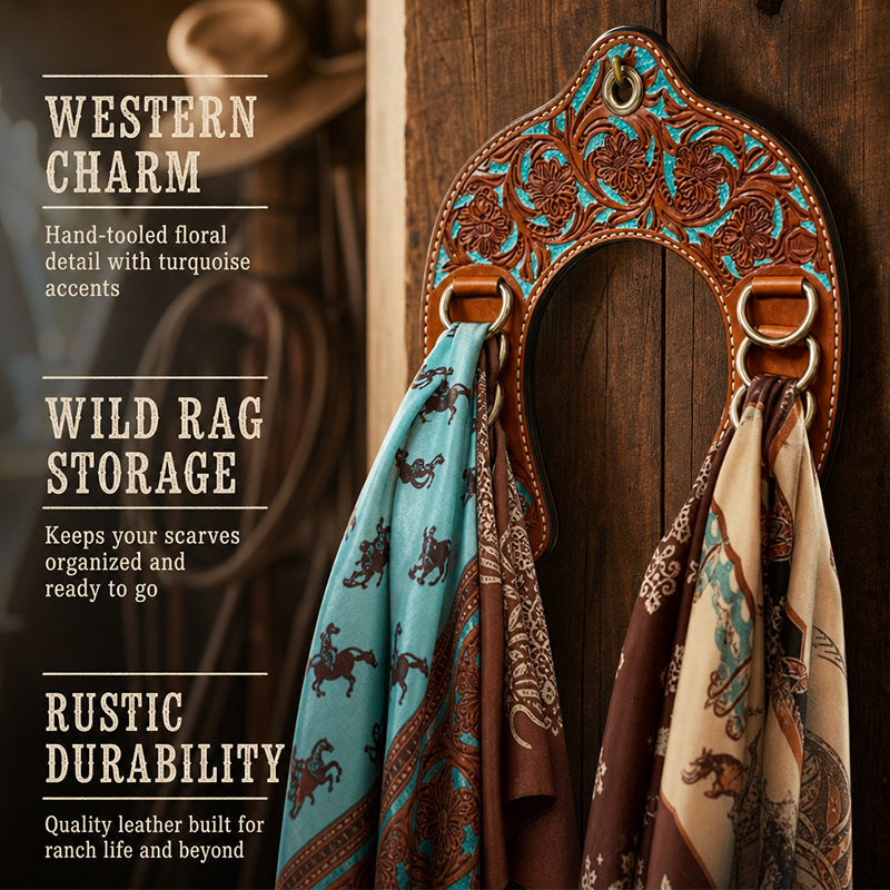 Western Horseshoe Wild Rag Organizer
