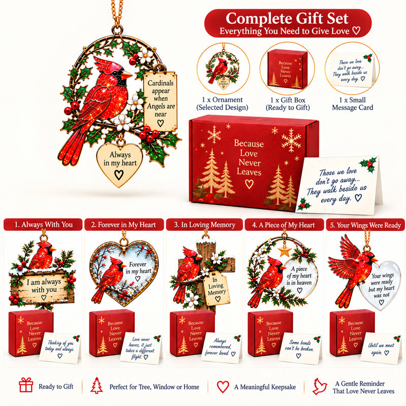 Cardinal Memorial Ornament Gift Set