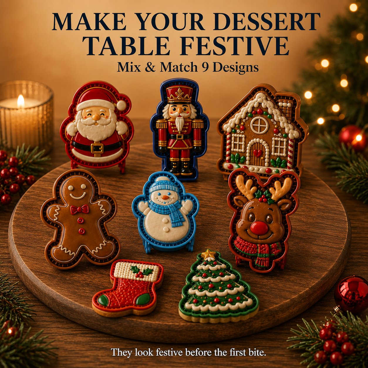 Christmas Mini Pie Mold