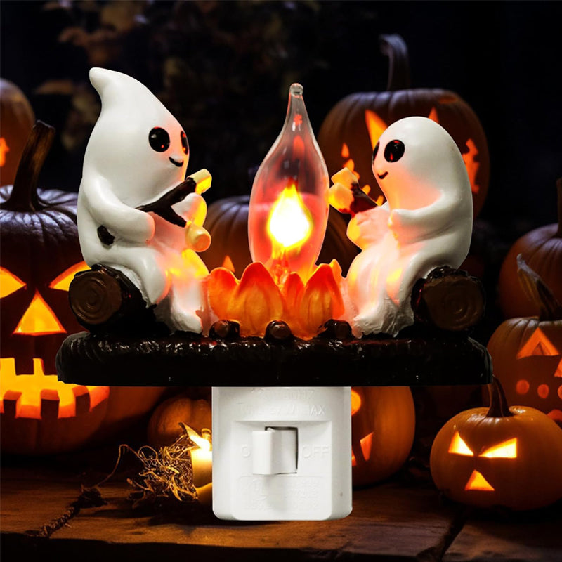 Cute Ghost Pumpkin Night Light