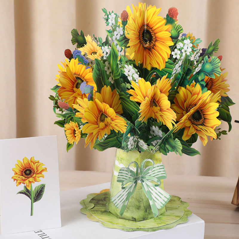 3D Pop-Up Mother’s Day Flower Bouquet Card