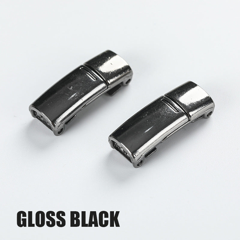 Magnetic shoelace metal buckle