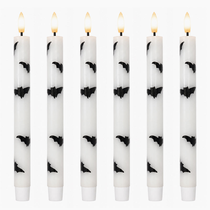 Flickering Bat Halloween LED Candles