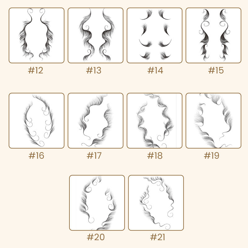 Hairline edge tattoo sticker