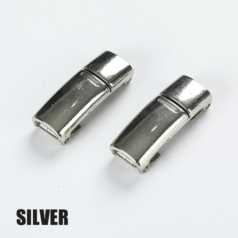 Magnetic shoelace metal buckle