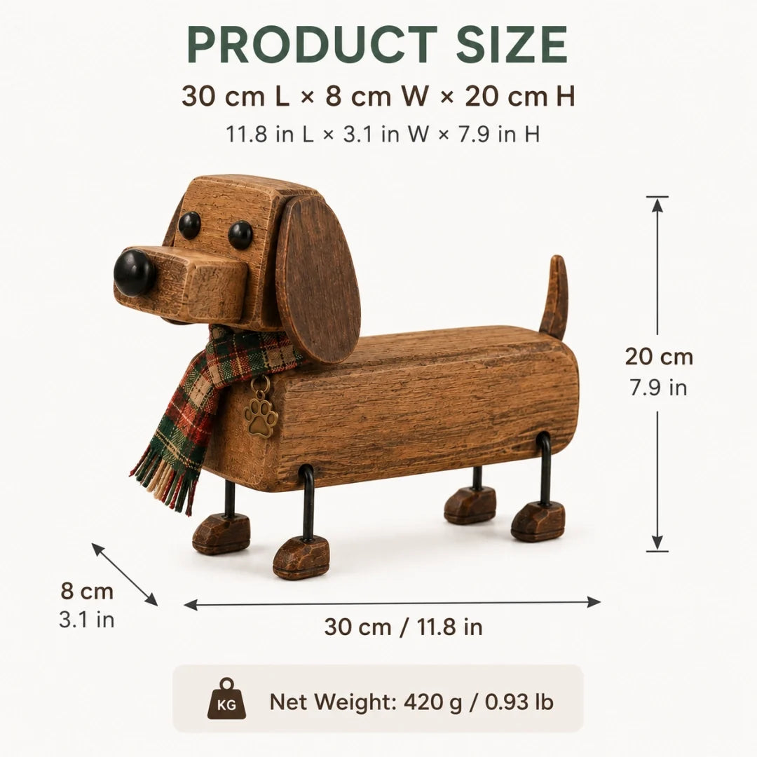 Rustic Christmas Dachshund Decor
