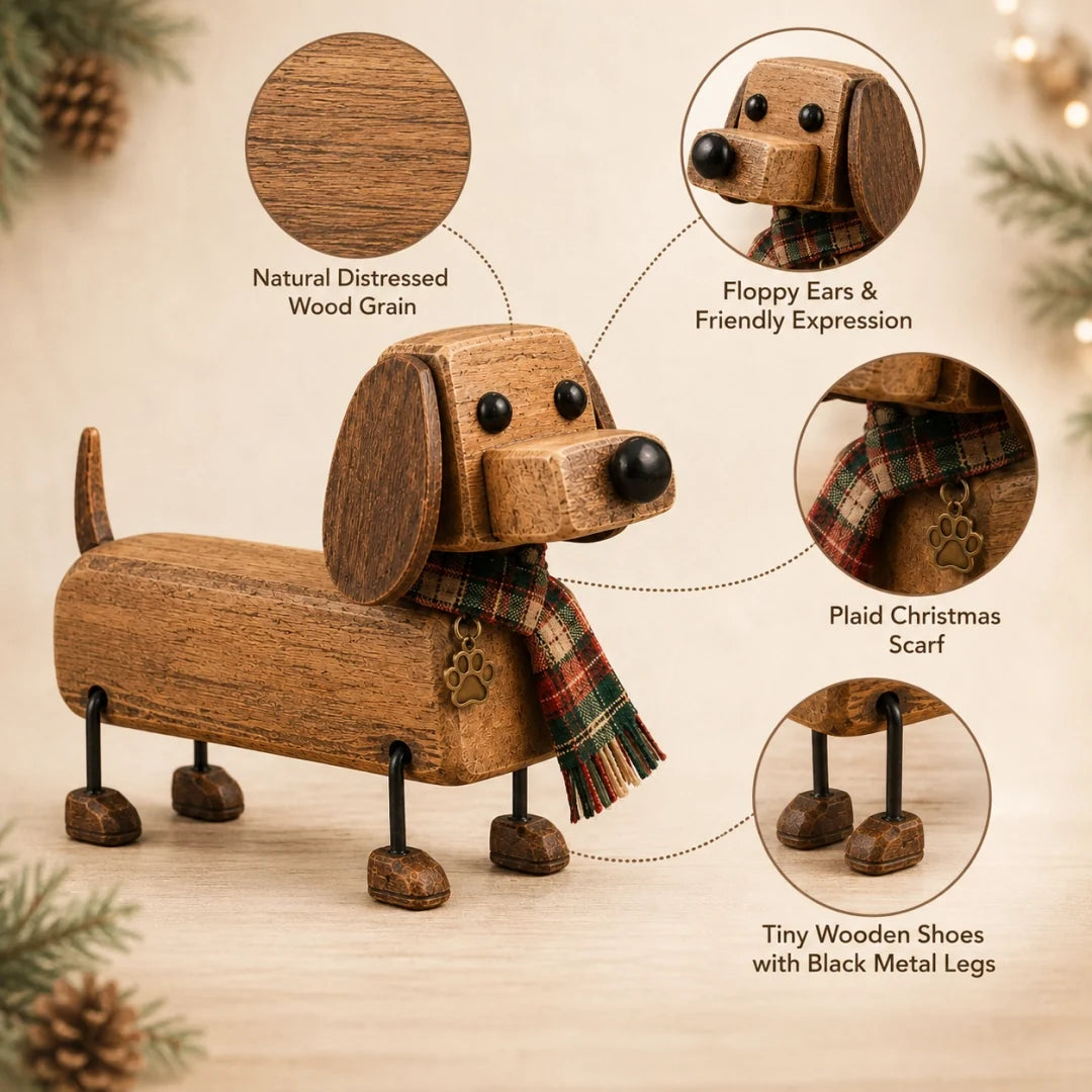 Rustic Christmas Dachshund Decor