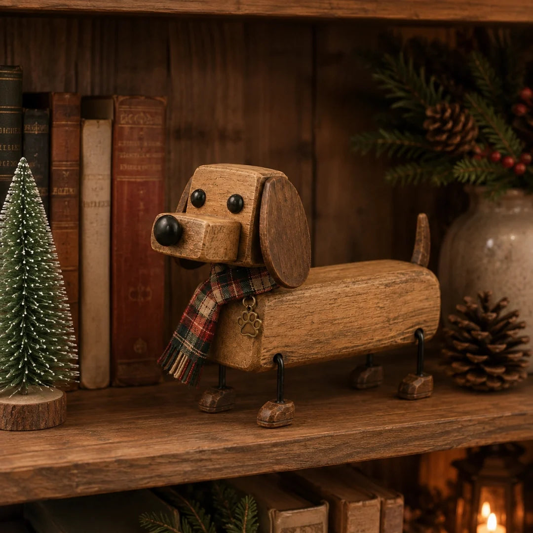 Rustic Christmas Dachshund Decor