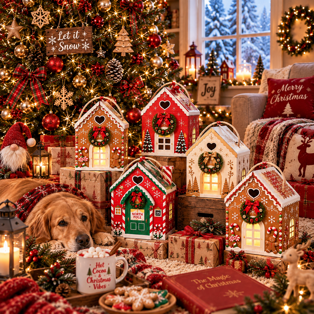 Christmas Magic House Gift Box
