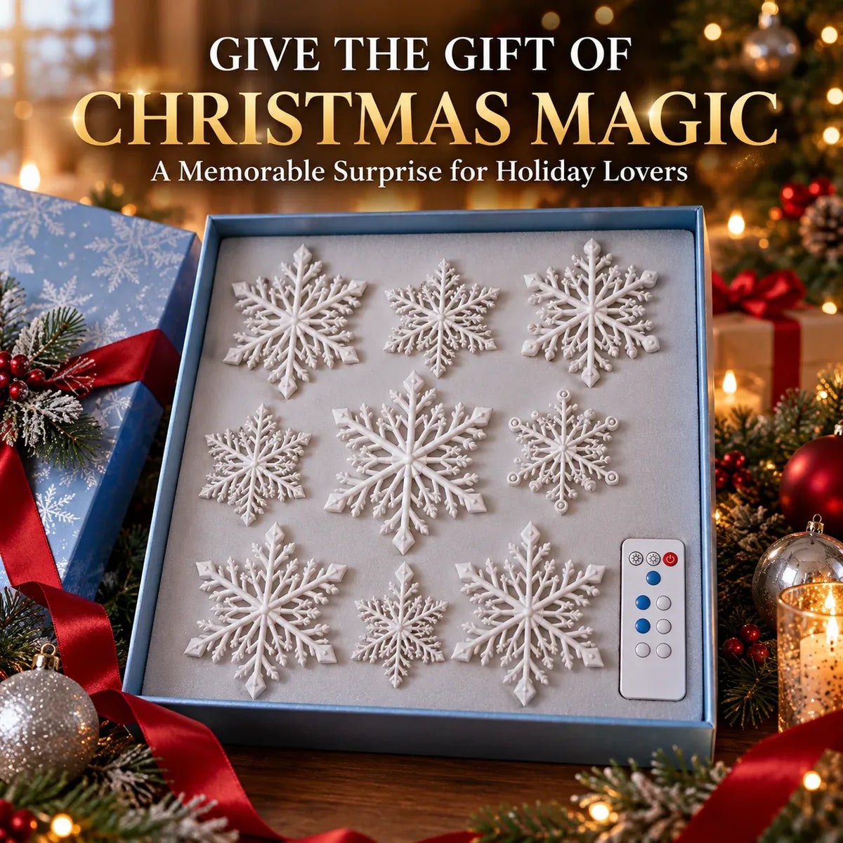 3D Light-Up Snowflake Wall Set